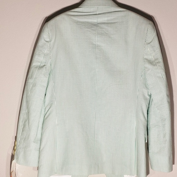 RALPH LAUREN*Green Striped Blazer 8R & 12R $118 - Picture 7 of 7